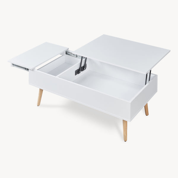 Mesa de centro con espacio de almacenamiento Flesen [en.casa]