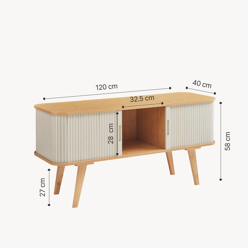 Esquema acotado Mueble de TV Tysvær [en.casa]