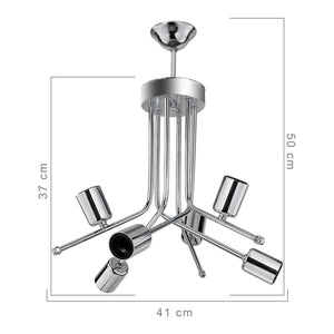 Lámpara de techo Halesowen 6xE27 metal en varios colores [lux.pro]