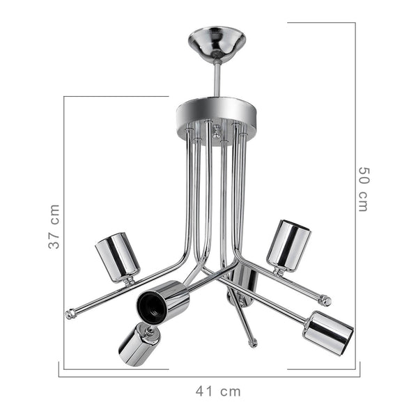 Lámpara de techo Halesowen 6xE27 metal en varios colores [lux.pro]