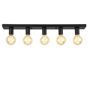 Lámpara de techo Corinto 5 luces redonda metal E27 lux.pro