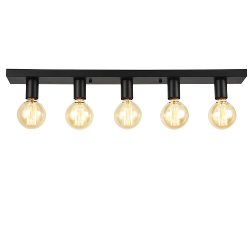 Lámpara de techo Corinto 5 luces redonda metal E27 lux.pro