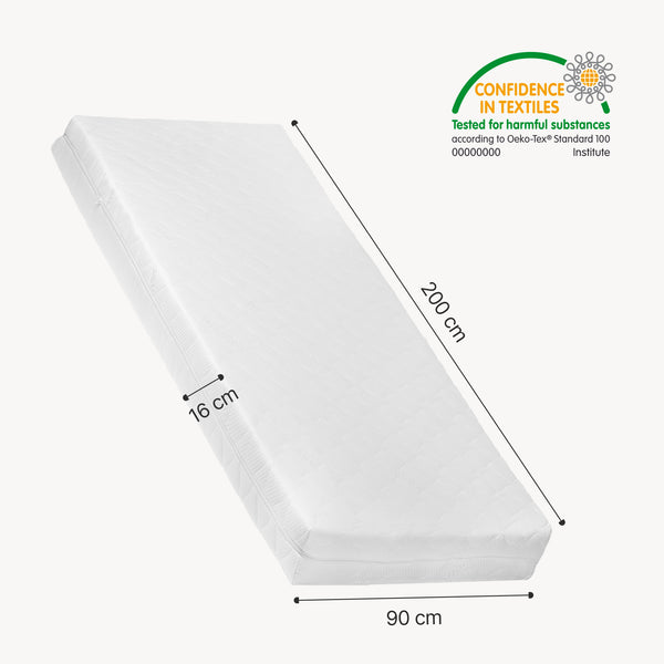 Cama doble para niños Aarghonmaa con colchón 90x200 cm madera de pino [en.casa]