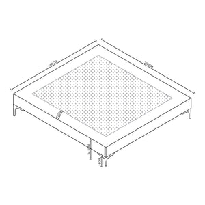 Cama doble Lilla con colchón [en.casa]