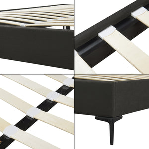 Cama doble Lilla con colchón [en.casa]