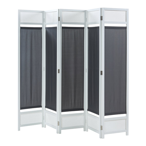 Separador de ambientes Dorotea Blanco/Gris oscuro [en.casa]
