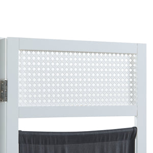 Separador de ambientes Dorotea Blanco/Gris oscuro [en.casa]