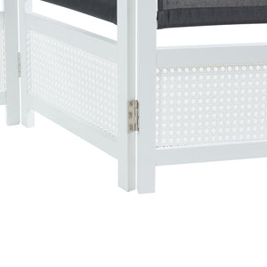 Separador de ambientes Dorotea Blanco/Gris oscuro [en.casa]