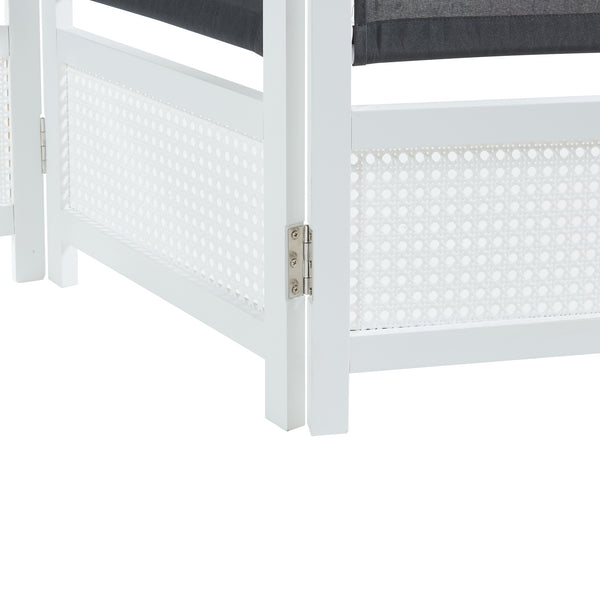 Separador de ambientes Dorotea Blanco/Gris oscuro [en.casa]