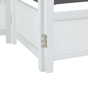 Separador de ambientes Dorotea Blanco/Gris oscuro [en.casa]