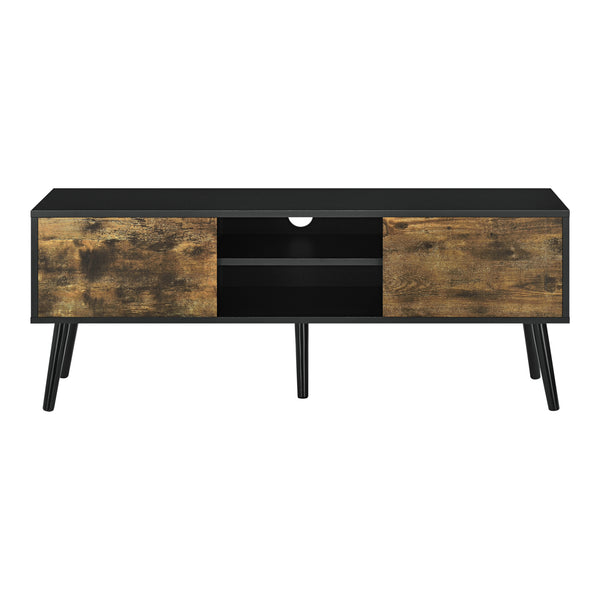 Mesa de Tele Eskilstuna con 2 Puertas 2 Estantes 120x30x47cm [en.casa]