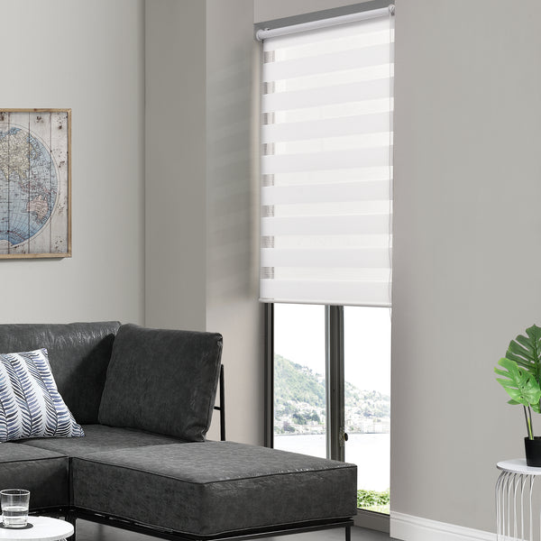 Estor enrollable Zebra Aubel Klemmfix sin taladrar en varias versiones nuevo.madera
