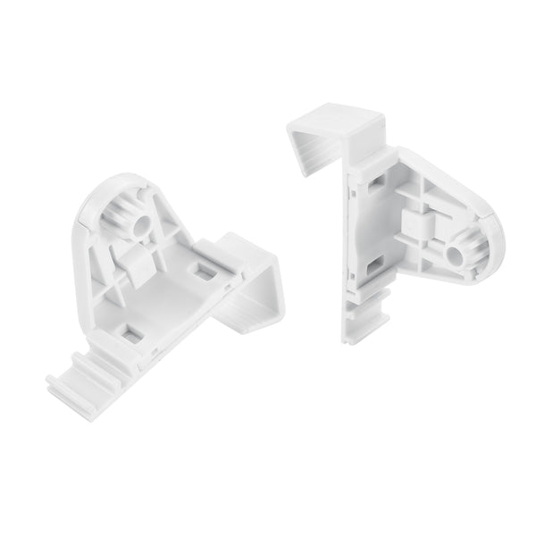 Duo Rollo en varios tamaños Estor enrollable cebra Blanco / Gris oscuro