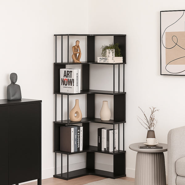 Estantería de esquina Afrel 160x54x54 cm [en.casa]