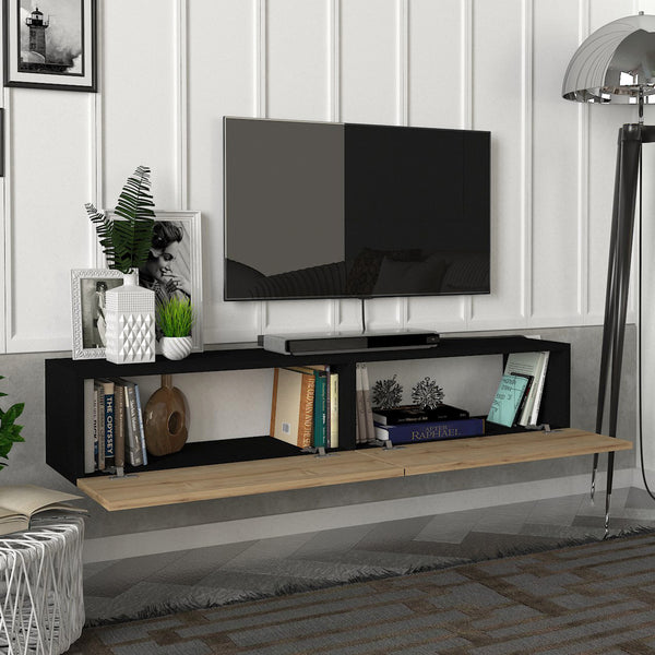Mueble de televisión Toivakka 135x31x25cm en varios colores [en.casa]
