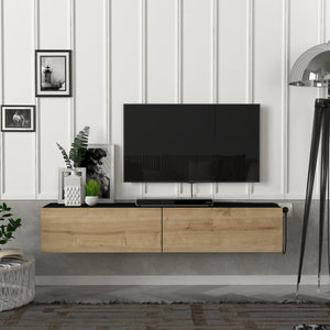 Mueble de televisión Toivakka 135x31x25cm en varios colores [en.casa]