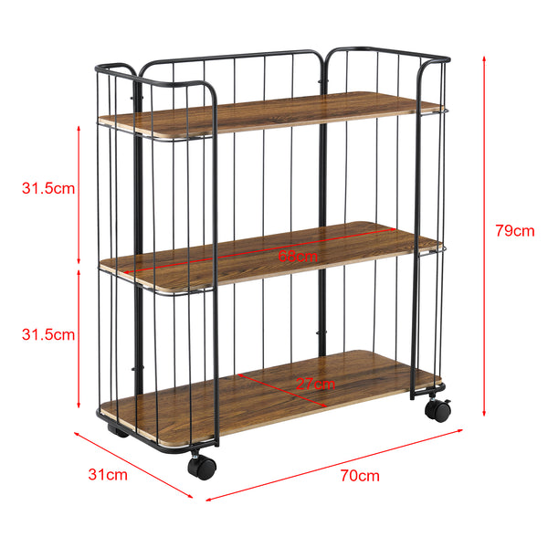 Carrito auxiliar Laer con 3 niveles en varios colores en.casa