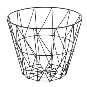 Mesa auxiliar con cesta de metal Codogno juego de 2 en varios colores en.casa