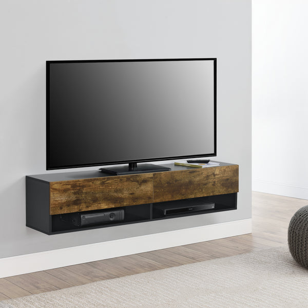 Mueble TV de pared Halmstad 2 puertas [en.casa]