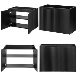 Mueble bajo lavabo Skelbolu con puertas [en.casa]