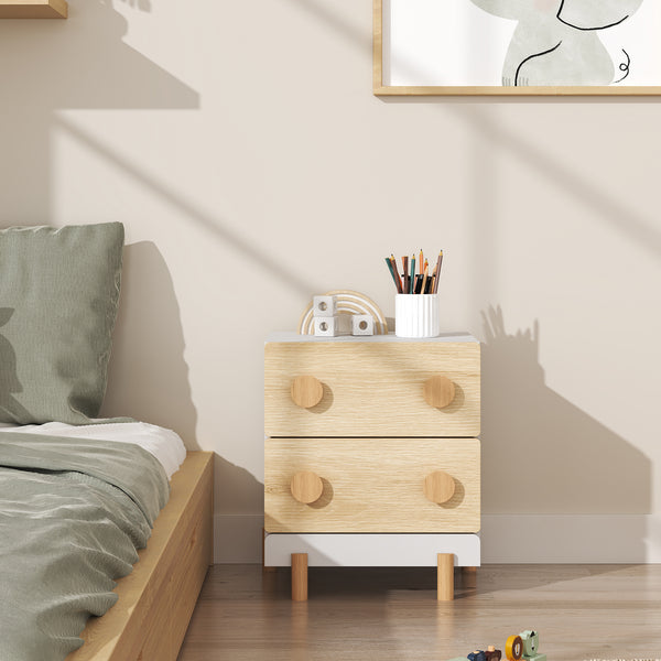 Mesita de noche infantil Vaarentaa 47 x 40 x 35 cm [en.casa]