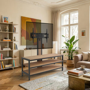 Soporte de Pie para TV Stockholm con mesa 120x40x108cm - Negro [pro.tec]