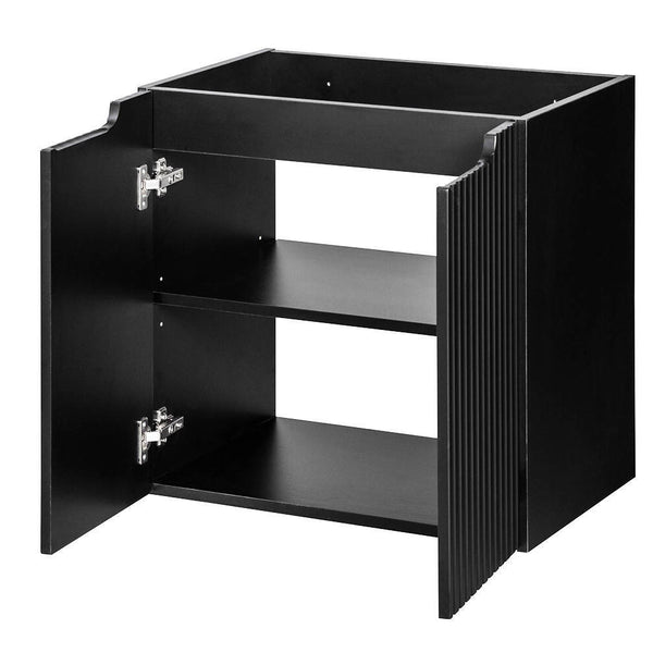 Lavabo Skelbolu con puertas acanaladas [en.casa]