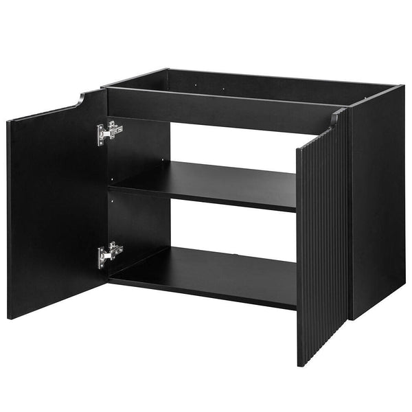 Lavabo Skelbolu con puertas acanaladas [en.casa]