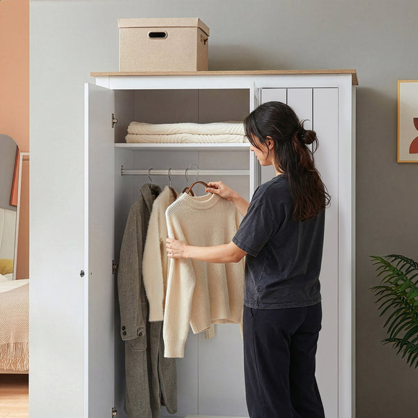 Kleiderschrank Vasand 175x120x52 cm [en.casa]