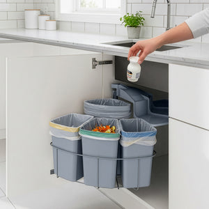 Cubo de basura empotrado Kollby giratorio [en.casa]