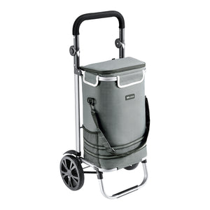 Carrito de compras Namborn 41 litros hasta 20 kg Gris oscuro [en.casa]