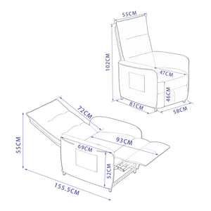 Sillón eléctrico Savukoski en varios colores [en.casa]