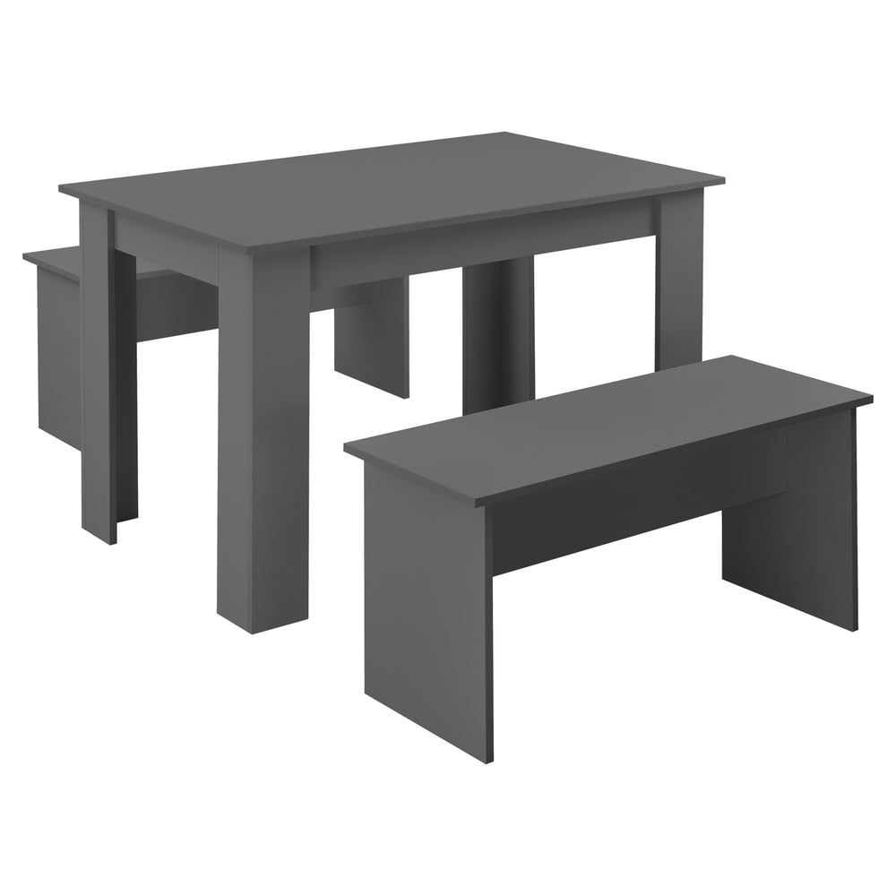 Conjunto de mesa y banco 110x70 cm en varios colores en.casa - premiumXL