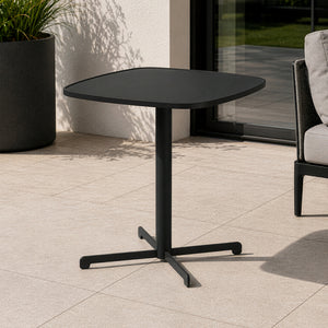 Mesa bistró de exterior Foggia 75x70x70 cm acero gris antracita [casa.pro]