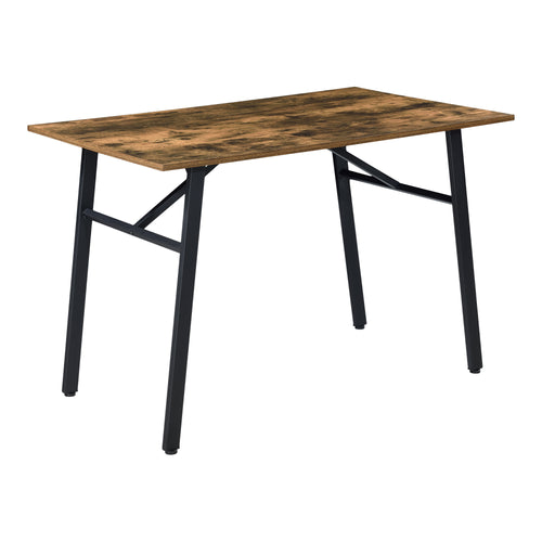 Mesa de comedor Flatanger 110x70x75cm para 4 personas Tono de madera oscura [en.casa]