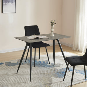 Mesa de comedor Fitjar efecto hormigón en varias medidas [en.casa] - premiumXL