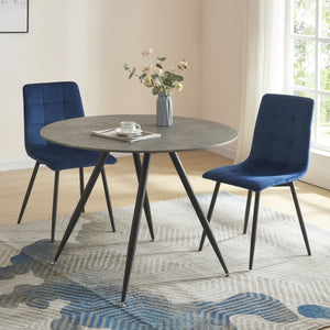 Mesa de comedor Fitjar efecto hormigón en varias medidas [en.casa] - premiumXL