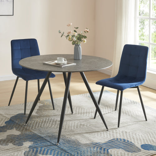 Mesa de comedor Fitjar efecto hormigón en varias medidas [en.casa] - premiumXL