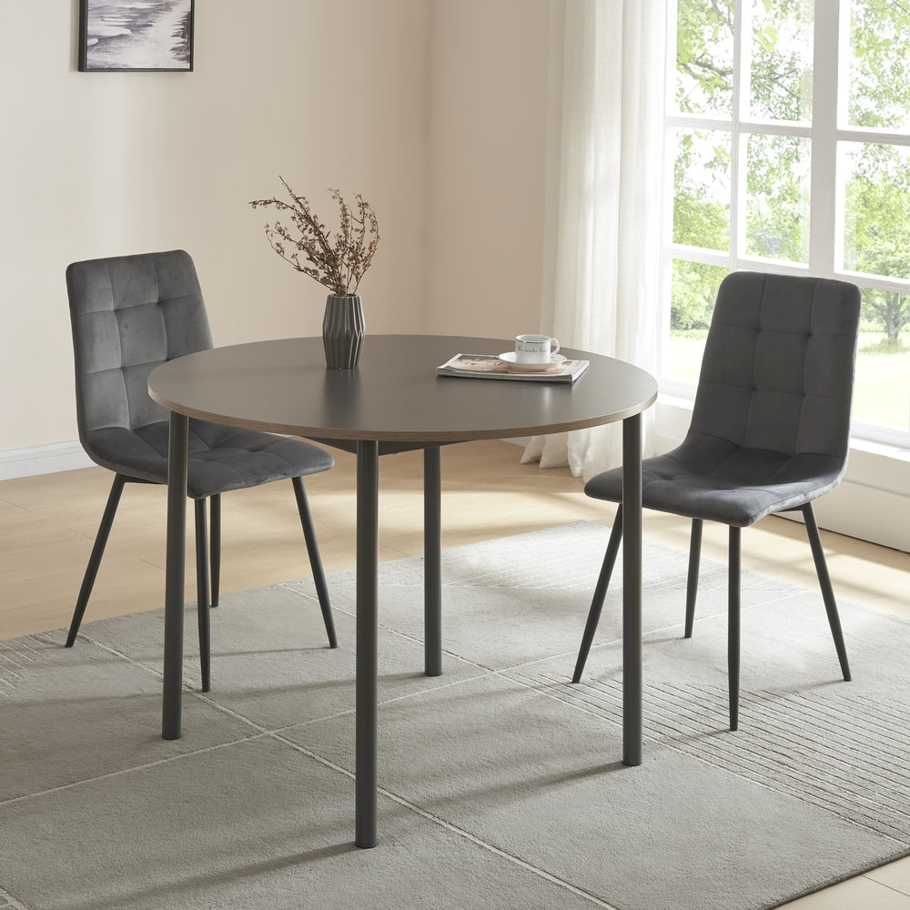 Mesa de comedor Lindesberg gris en varias medidas [en.casa] - premiumXL