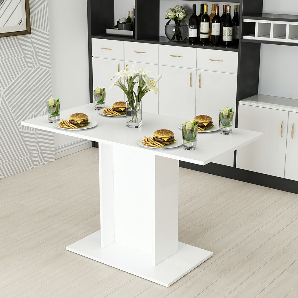 Mesa de comedor Galten para 4 personas Blanco [en.casa] - premiumXL