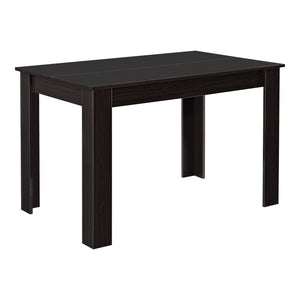Mesa de comedor Skien 117x76x74 cm aspecto nogal brillo alto en.casa