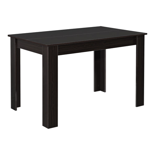 Mesa de comedor Skien 117x76x74 cm aspecto nogal brillo alto en.casa