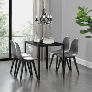 Grupo de comedor Stathelle de 5 piezas en varios colores en.casa