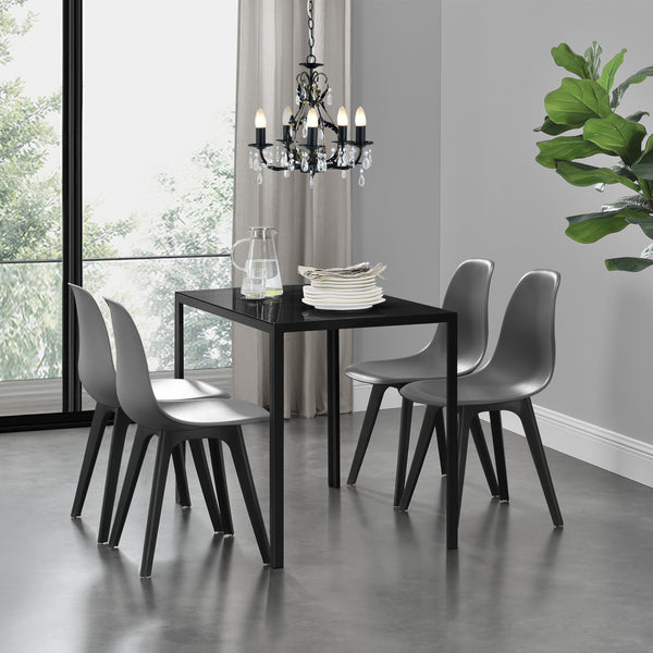 Grupo de comedor Stathelle de 5 piezas en varios colores en.casa