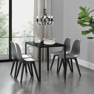 Grupo de comedor Stathelle de 5 piezas en varios colores en.casa