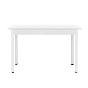 Grupo de comedor Horten 5 piezas Mesa 120x60 cm Blanco [en.casa]