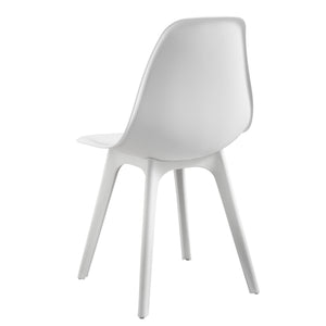 Grupo de comedor Horten 5 piezas Mesa 120x60 cm Blanco [en.casa]