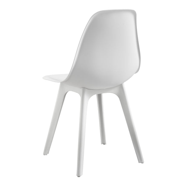 Grupo de comedor Horten 5 piezas Mesa 120x60 cm Blanco [en.casa]
