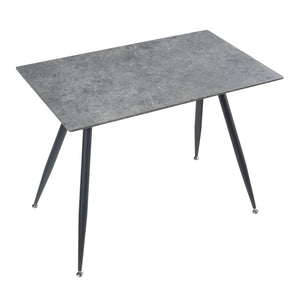 Mesa de comedor Fitjar con aspecto de hormigón en varios tamaños [en.casa]