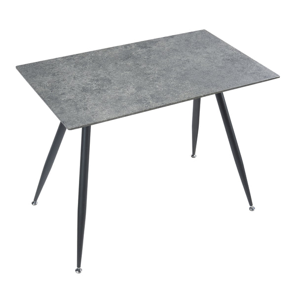 Mesa de comedor Fitjar con aspecto de hormigón en varios tamaños [en.casa]